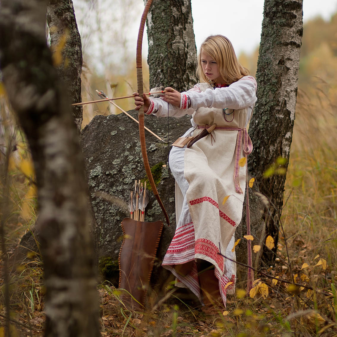 Sexy photo Girls in Slavic costumes in Maracaibo